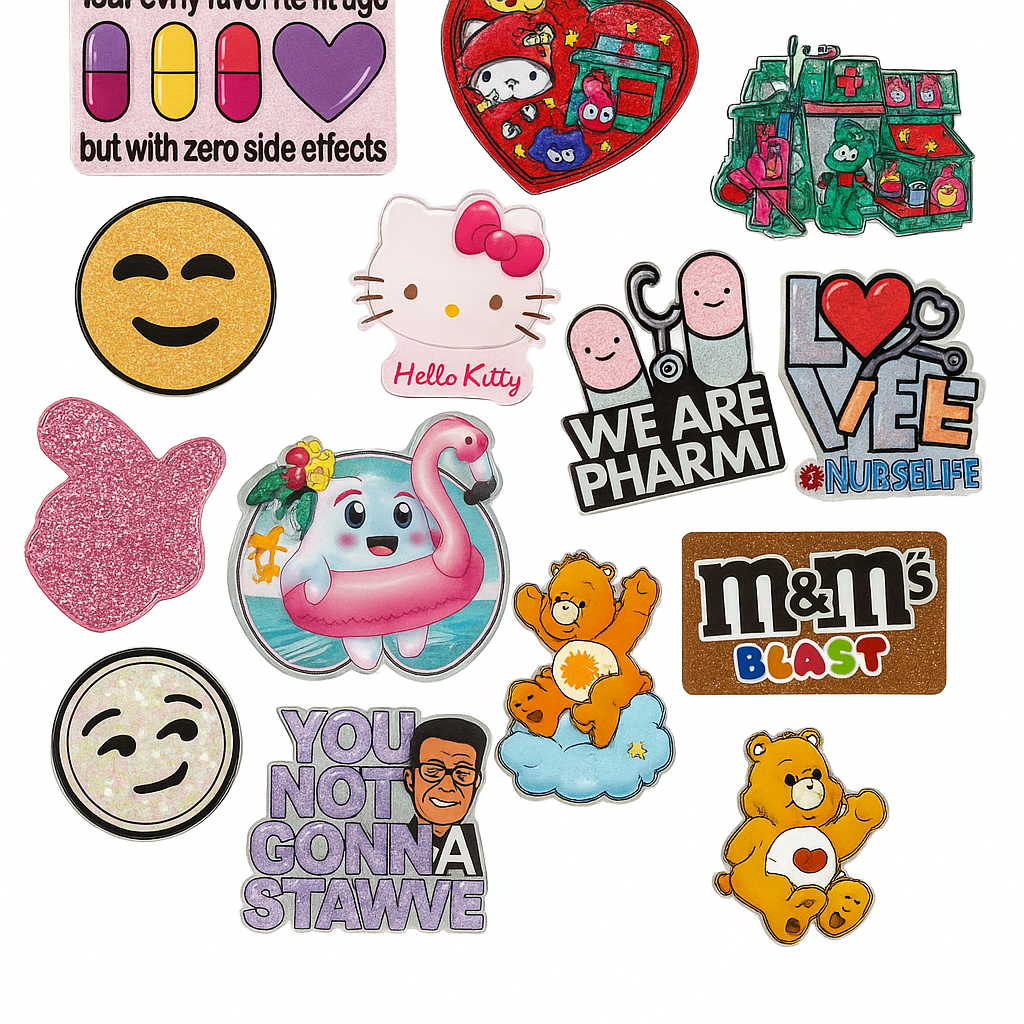 Fun & Colorful Mixed Badge Reel π