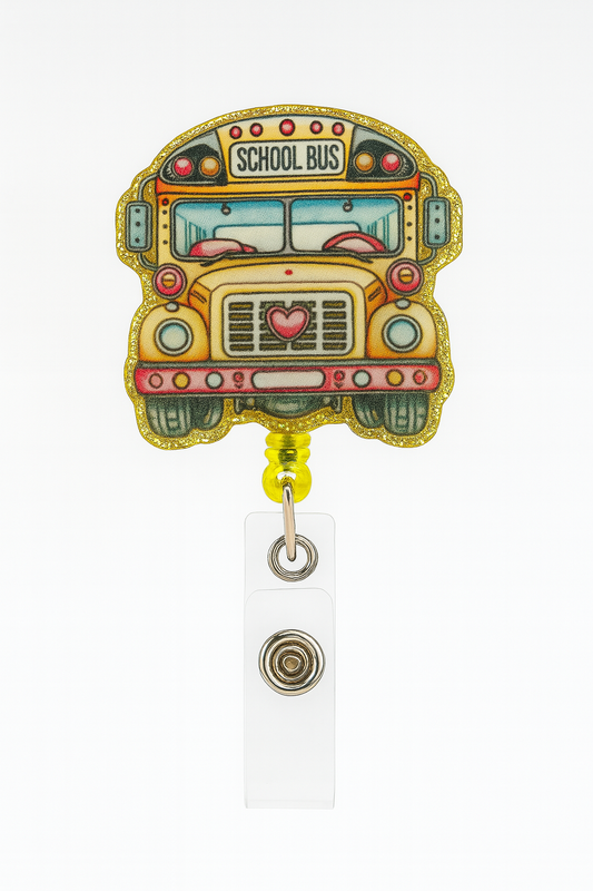 "School Bus Badge Reel"