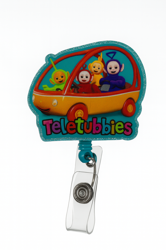 Teletubbies Car Ride Badge Reel