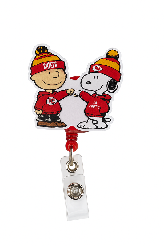 Chiefs Snoop and Charlie Brown Badge Reel