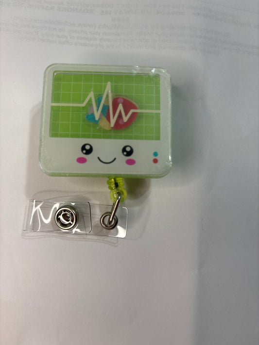 Shaker Heart or Badge Reel