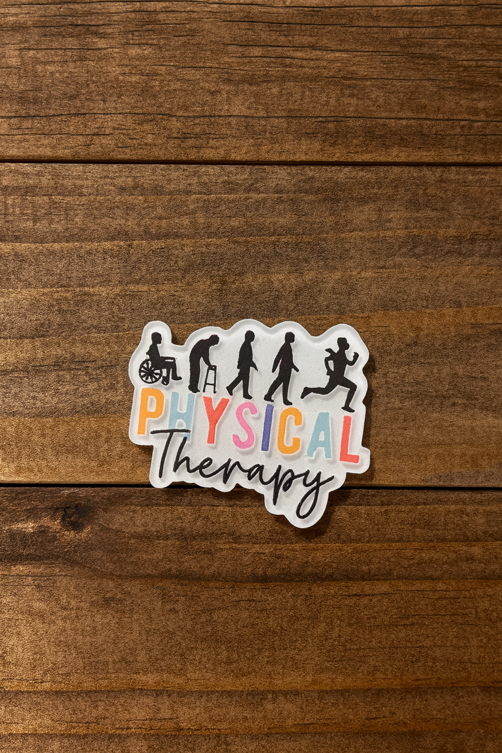 Physical Therapy Floral Badge Reel