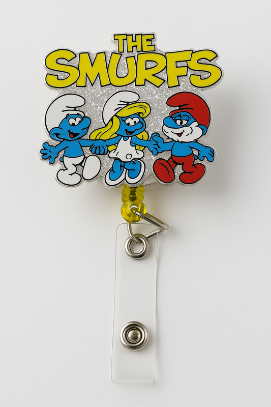 Smurfs Retractable Badge Reel
