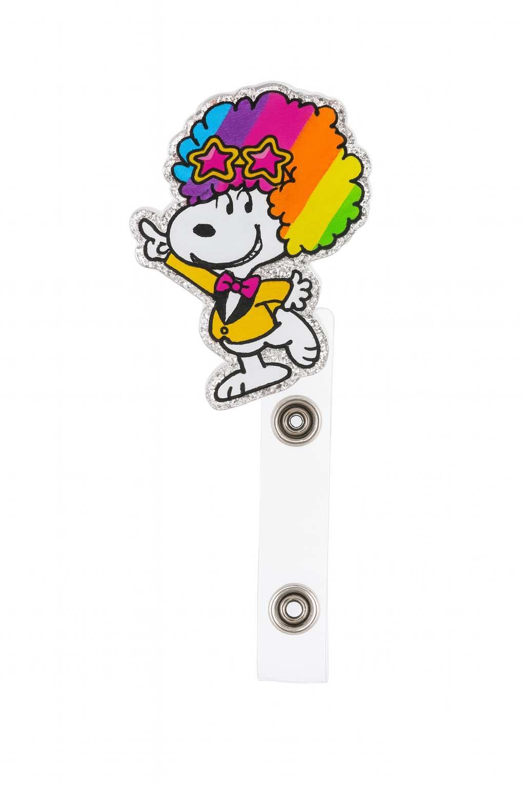 Disco Snoopy Badge Reel